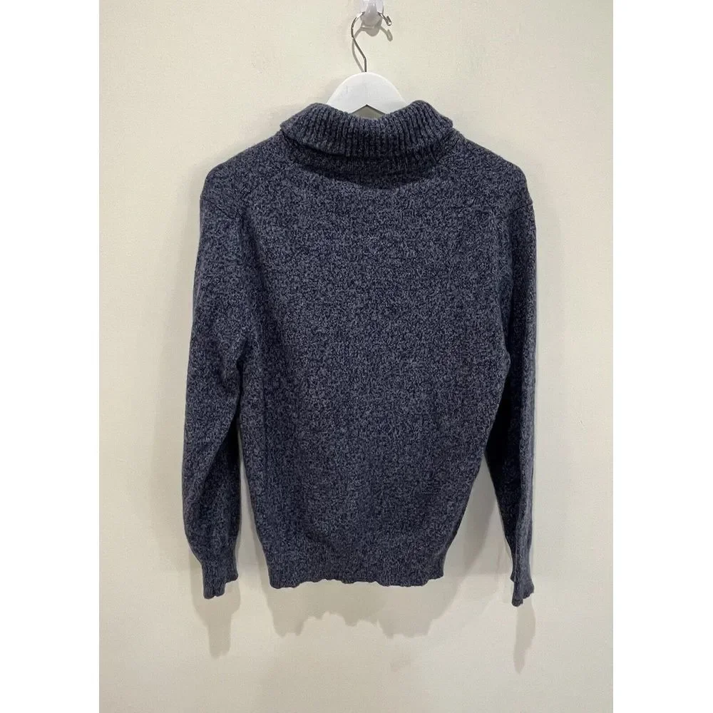 J. Crew Sweater Men's Large Knit‎ Shawl Collar Lambs Wool Blend Soft Long Sleeve